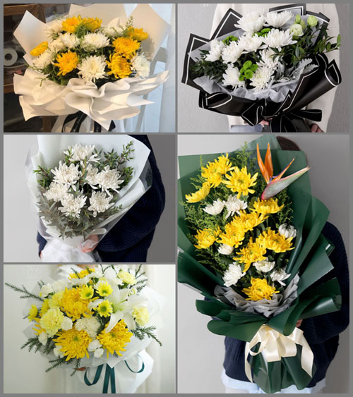 广东梅州市兴宁市新陂镇上长岭村白事花束代送